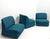 Mid-Century Modern Italian Ciprea Modular Lounge Chairs by Afra and Tobia Scarpa for Cassina, 1968, Set of 3 For Sale - Image 3 of 11