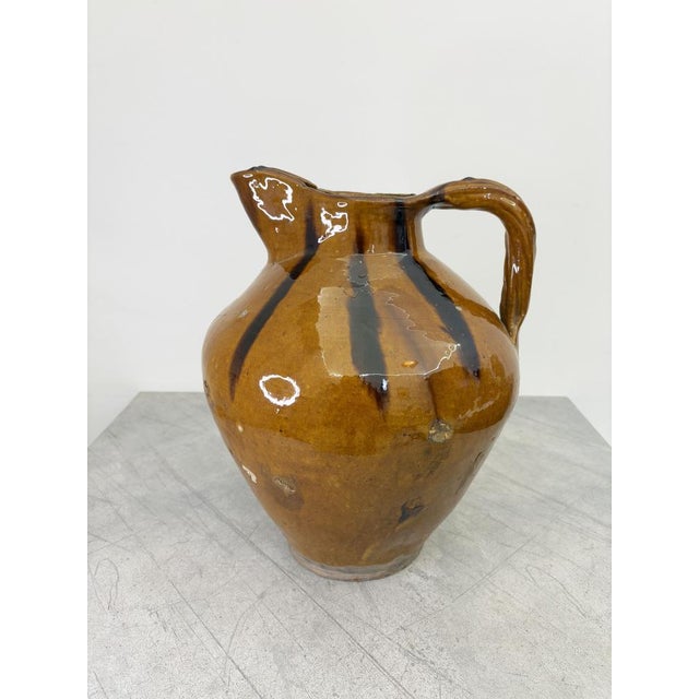 Large Vintage Striped Jug For Sale - Image 5 of 12