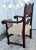 Carved Walnut Tudor Armchair Jacobean Throne Chair Circa 1900 Ornate For Sale - Image 10 of 12