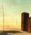 Álvaro Guillot Surrealist Fortress Landscape Oil Painting, Signed For Sale - Image 10 of 15