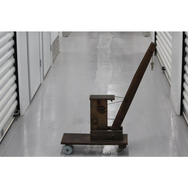 Wooden Mobile Crane Truck, 1950s For Sale - Image 9 of 18