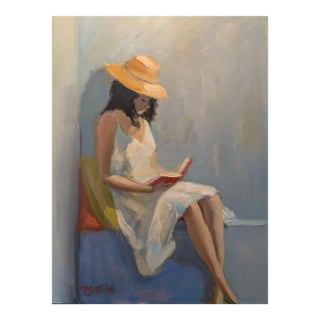 Good Book - 12x16" Oil on Hardboard by Paul Scaturro )b.1961) For Sale