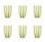 Zafferano Gessato Tumbler in Apple Green - Set of 6 For Sale In New York - Image 6 of 6