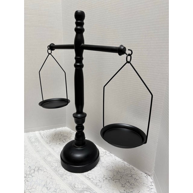 Large Vintage Metal Scale Decor Object For Sale - Image 4 of 6