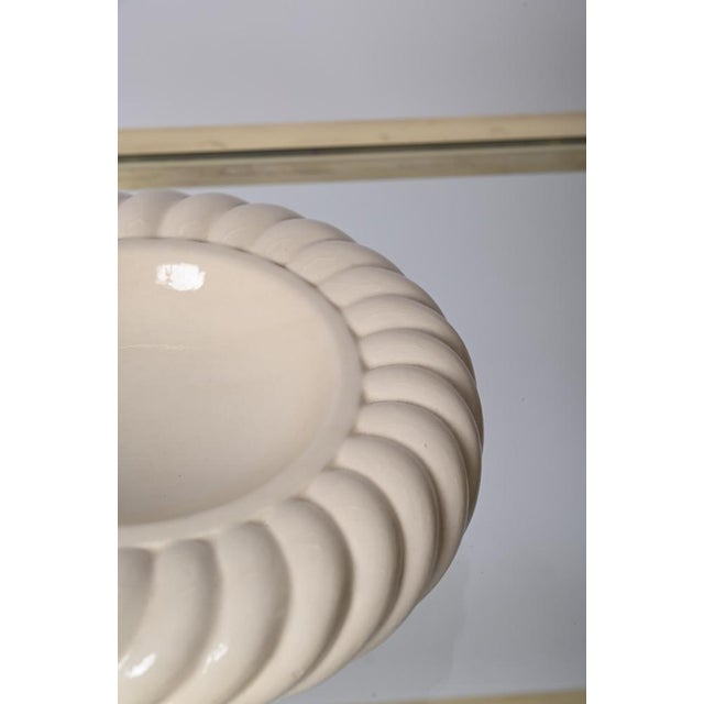Mid-Century Italian White Ceramic Ashtray by Tommaso Barbi, 1960s For Sale - Image 9 of 16