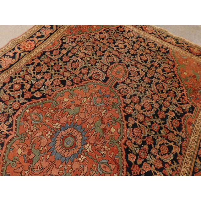 1900s Antique Persian Farahan Rug For Sale In Los Angeles - Image 6 of 13