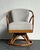 Camel Vintage 1950s Heywood Wakefield Bent Rattan Swivel Chair For Sale - Image 8 of 12