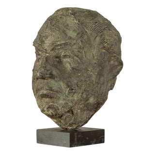 Bronze Sculpture of Helmut Kohl, 1980s For Sale