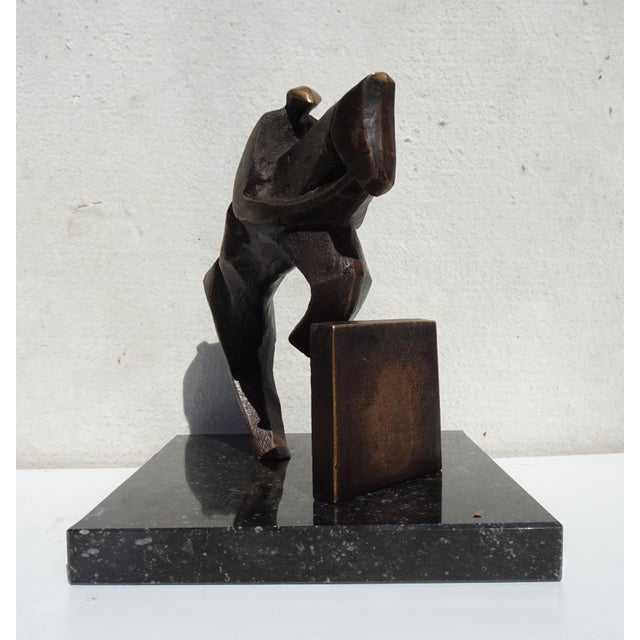Boud Ceysens, Jumping Horse, 1980s, Bronze & Marble For Sale - Image 4 of 15