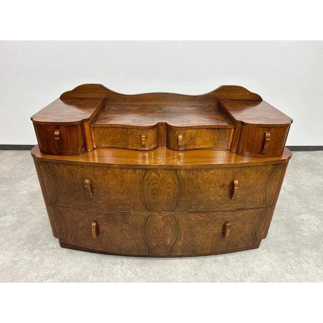 Art Deco Cabinet in Walnut, 1930s For Sale - Image 4 of 9