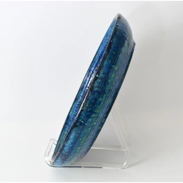 Large Rimini Blu Bowl by Aldo Londi for Bitossi, 1960s For Sale - Image 12 of 13