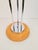Vintage Mushroom Opaline Glass and Chrome Table Lamp, 1970s For Sale - Image 9 of 11