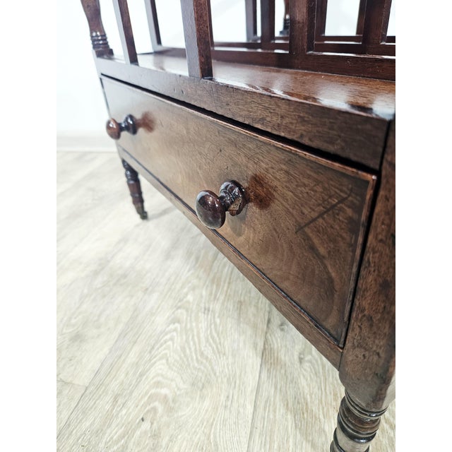 Victorian Newspaper Rack in Oak For Sale - Image 4 of 14