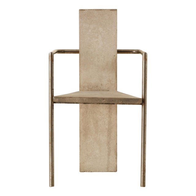 Concrete Chair by Jonas Bohlin for Källemo, Sweden, 1980s For Sale