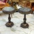 French Set of 2 French-Style Round Side Tables – Marble Tops With Hand-Carved Gilded Wood Frames For Sale - Image 3 of 3