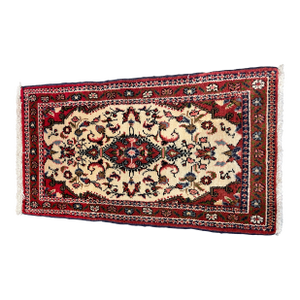 1990s Handwoven Persian Hamedan Area Rug 1'5" X 2'7"