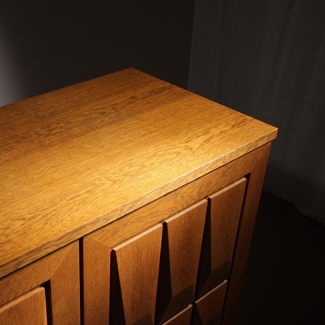 Brutalist Oak Sideboard by Gerhard Bartels, Germany, 1970s For Sale - Image 4 of 17