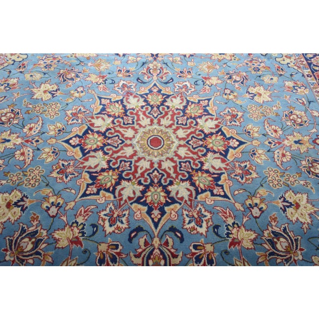 Middle Eastern Hand-Knotted Isfahan Rug For Sale - Image 6 of 14