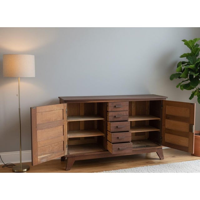 Oak sideboard, reconstruction period, by René Gabriel This piece has an attribution mark, I am sure that it is completely...