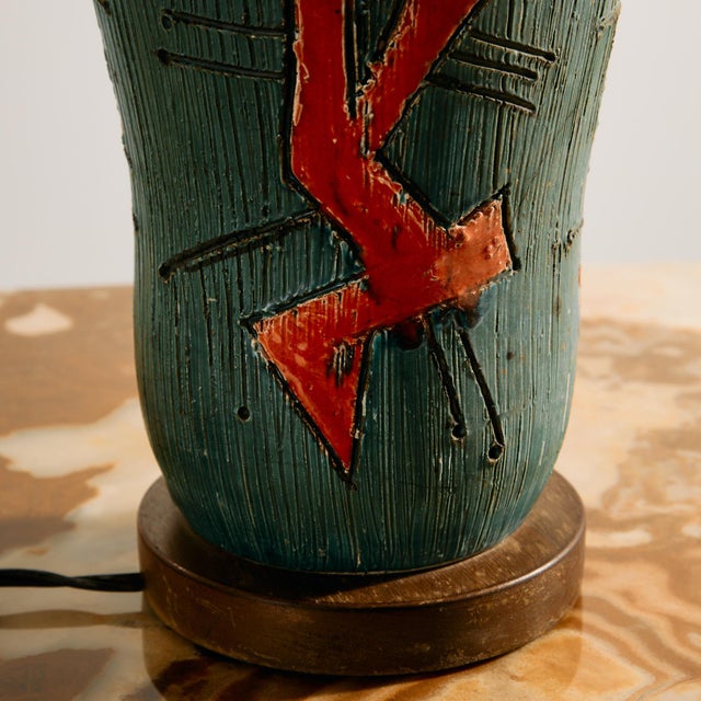Ceramic Table Lamp by Jiří Georges & Paul Pannier, 1970s For Sale - Image 3 of 13