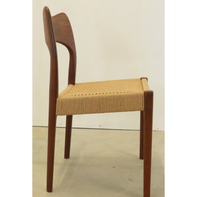 Mid-Century Logster Dining Room Chairs by Arne Hovmand Olsen for Mogens Kold, Set of 4 For Sale - Image 9 of 11