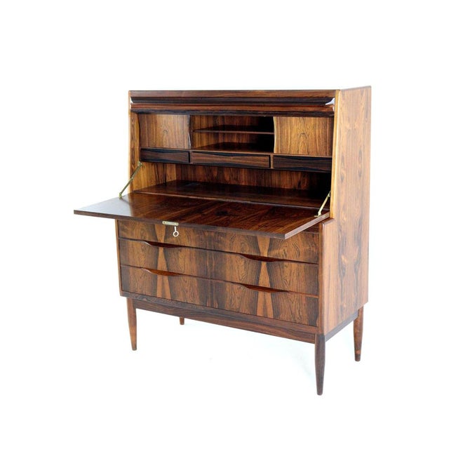 Wood Rosewood Secretaire by Erling Torvits for Klim Møbelfabrik For Sale - Image 7 of 16