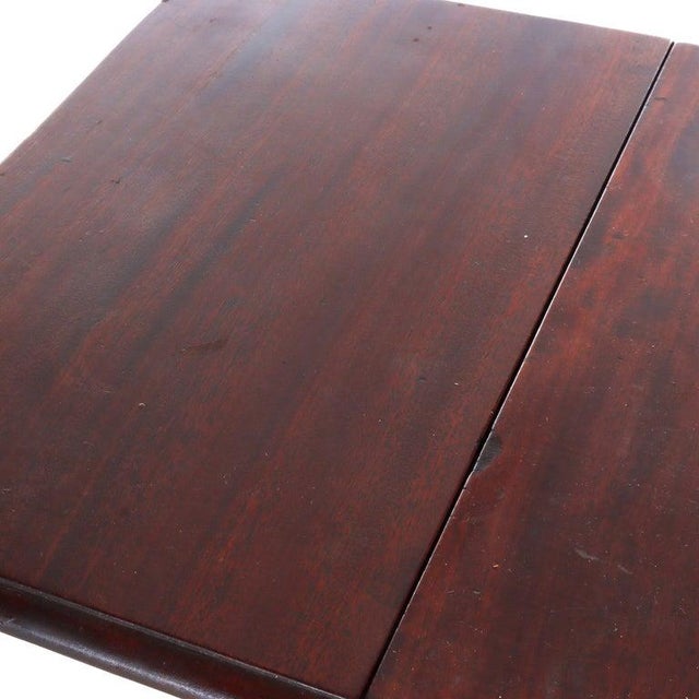 Antique Sheraton Mahogany 3-Drawer Drop Leaf Sewing Stand C1880 For Sale - Image 6 of 13
