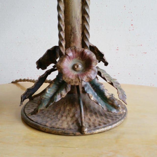 1920s Art Deco Table Lamp with Glass Shade, 1920s For Sale - Image 5 of 7