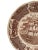 Vintage Alfred Meakin Staffordshire Fair Winds The Friendship of Salem Brown Dinner Plates - Set of 10 For Sale - Image 9 of 11