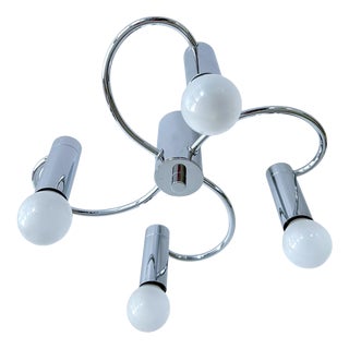 Vintage Helix Ceiling Light in Chrome from Cosack For Sale