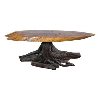 Mid 20th Century Live Edge Side Table For Sale