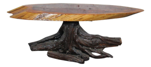 Mid 20th Century Live Edge Side Table