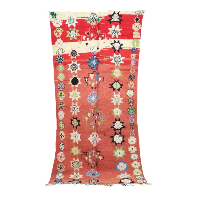 Moroccan Colorful Rug - 5'8" X 11'6" Ft For Sale