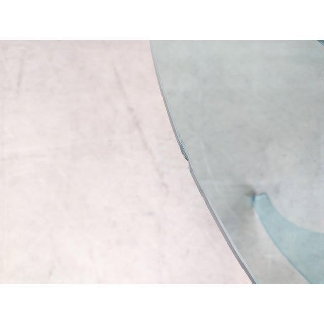 Mid-Century Propeller Coffee Table in Glass by Knut Hesterberg for Ronald Schmitt For Sale - Image 5 of 13