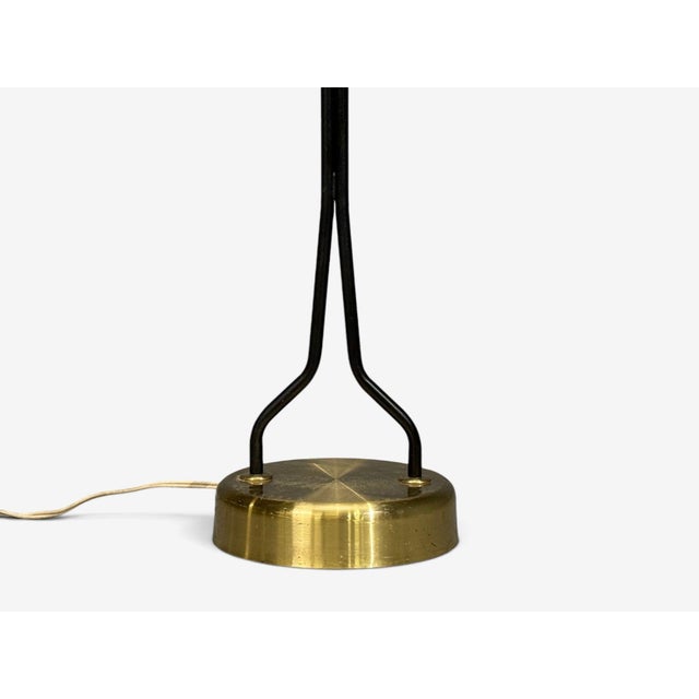 1950s Eskilstuna Elektrofabrik, Floor Lamp, Laqcuered Metal, Brass For Sale - Image 10 of 10