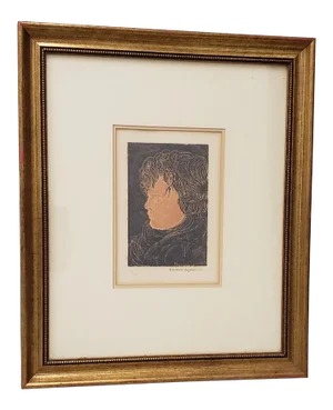Beniamino Benvenuto Bufano (1898-1970) "Tete D' Infant" Lithograph C.1970