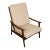 Mid-Century Modern Walnut High Back Lounge Chair For Sale
