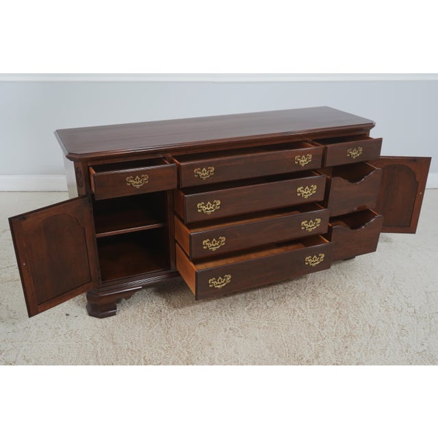 Traditional Ethan Allen Georgian Court Cherry Dresser For Sale - Image 3 of 18