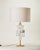 Brass and carrara marble tiles table lamp by matlight milano dimensions: d 45 x w 45 x h 85 cm. Materials: brass and...