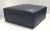 Modern Slate Leather Pocket Ottoman For Sale - Image 4 of 4