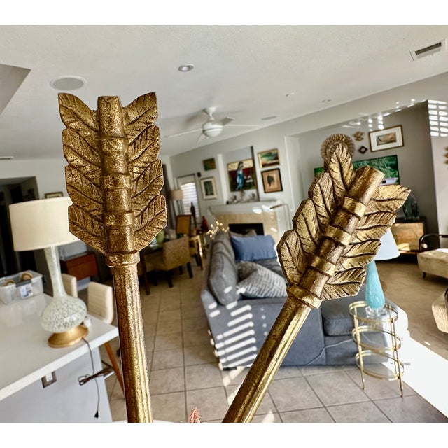 Pair French Empire Style Arrow Swan Wall Sconces For Sale - Image 11 of 15