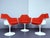 Red Tulip Swivel Chairs by Eero Saarinen for Knoll International, Italy, 1960s For Sale - Image 12 of 13