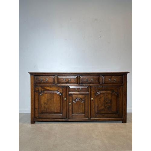 Wood Rustic Sideboard in Oak For Sale - Image 7 of 7