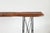 Contemporary Console Table with Reclaimed Wood Top & Metal Bases For Sale In New York - Image 6 of 12