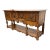 Empire Manufacturing Company Tudor Revival Carved Walnut Console Server, Circa 1920's For Sale