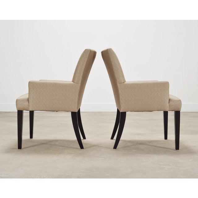 Set of Twelve A. Rudin No. 442 Upholstered Dining Armchairs For Sale - Image 9 of 18