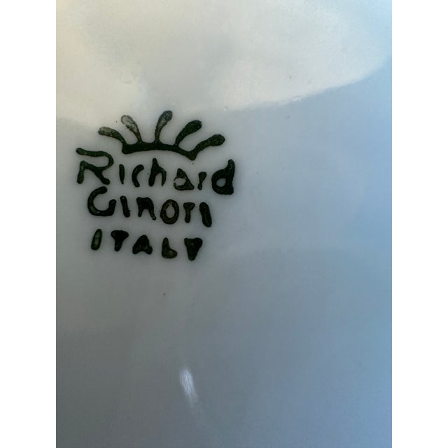 4 cups and 4 saucers oversized "VECCHIO GINORI" collection, elegant and classic collectible pieces of porcelain art, made...