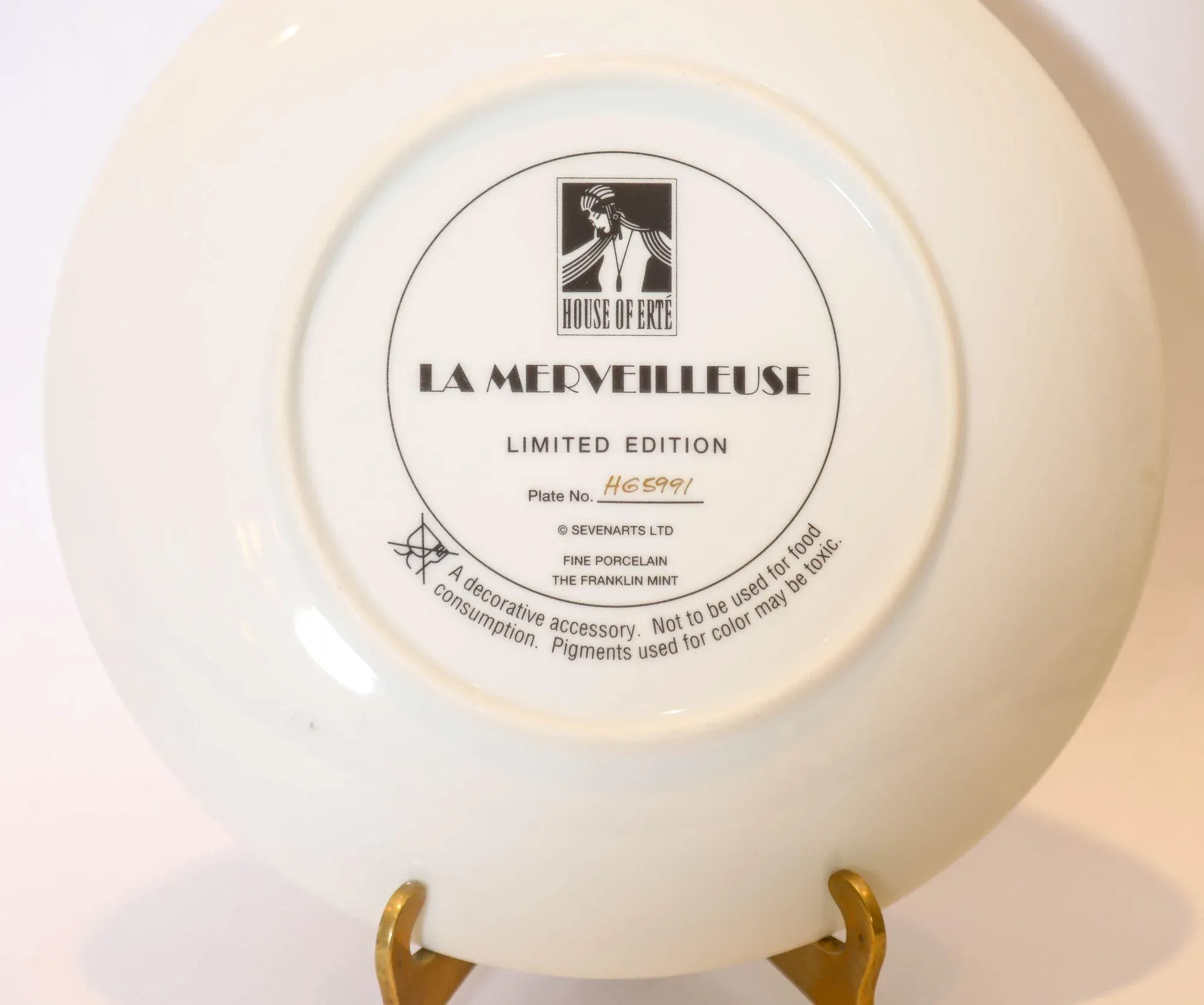 House of Erté (Romain De Tirtoff) Set of 6 Sevenarts Porcelain