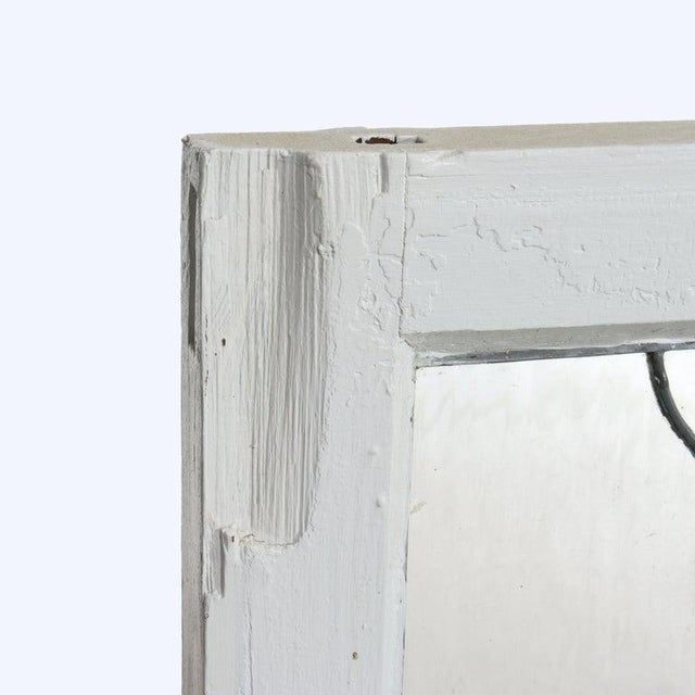 Arts & Crafts Stained Glass Transom Window With Stylized Yellow Roses C1920 For Sale - Image 14 of 14