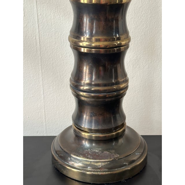 1960s Vintage 60’s Stiffel Brass Table Lamp For Sale - Image 5 of 7